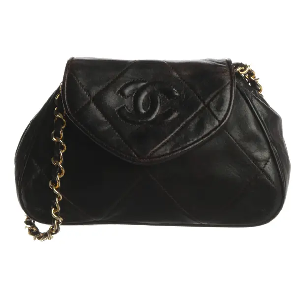 Borsa a cinture a tracolla, in Marrone scuro, Pelle, Chanel