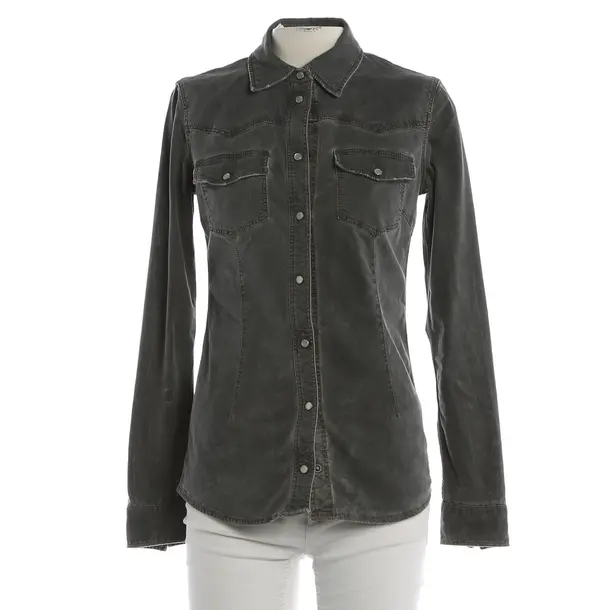 Bluse, in Dunkelgrau, Baumwolle, Dolce & Gabbana