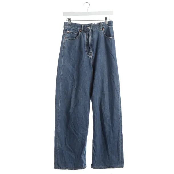 Straight Fit Jeans, in Blue, Cotton, Valentino