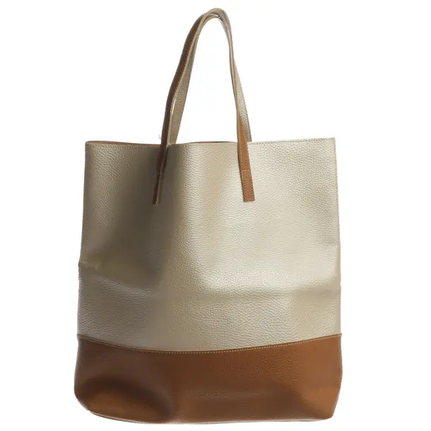 Shopper Bag, in Beige, Leder, Max Mara