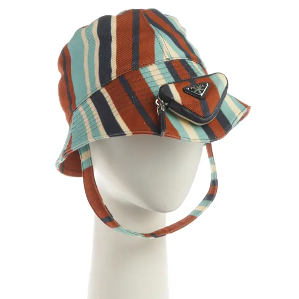 Hat, in Multicolored, Cotton, Prada