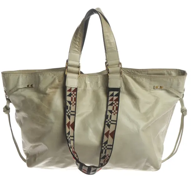 Schultertasche, in Beige, Leder, Isabel Marant