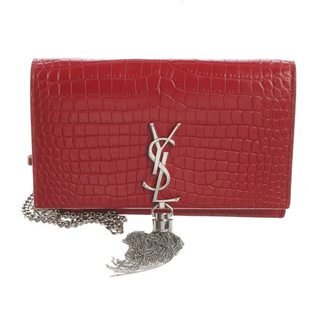Cross Body Bag, in Red, Leather, Saint Laurent