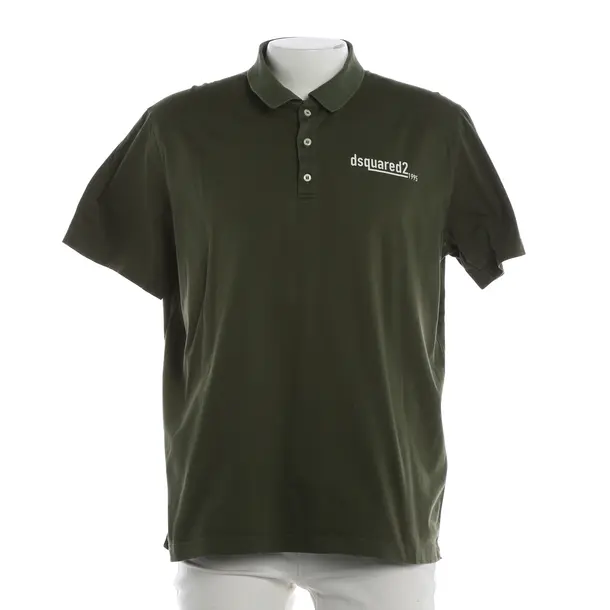 Polo Shirt, in Dark Green, Cotton, Dsquared