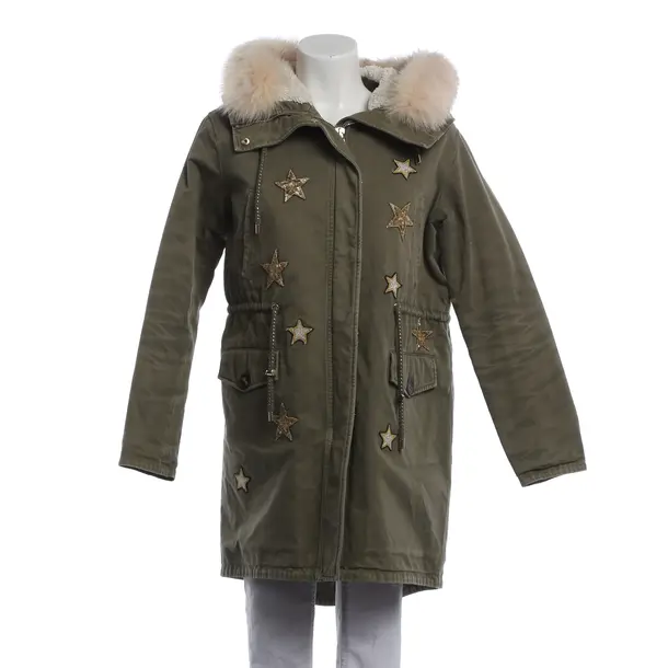 Winter Coat, in Olive Green, Cotton, Ermanno Scervino