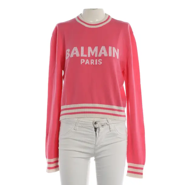 Jumper, in Pink, Wool, Balmain