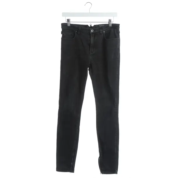 Slim Fit Jeans, in Dark Gray, Cotton, Tom Ford