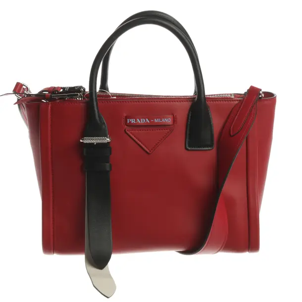 Borsetta, in Rosso, Pelle, Prada