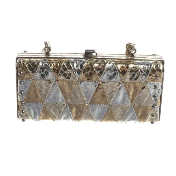 Abendtasche, in Gold, Leder, Miu Miu