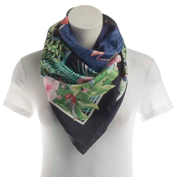 Shawl, in Multicolored, Silk, Salvatore Ferragamo