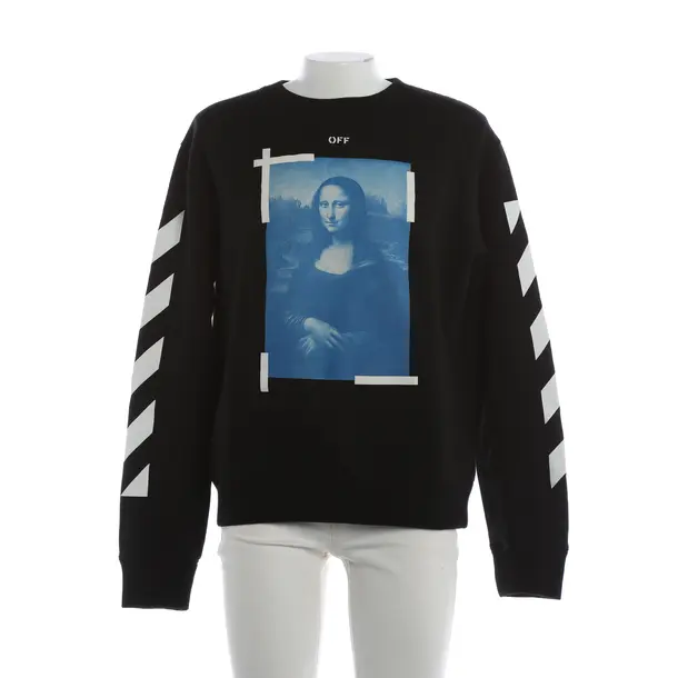 Sweatshirt, in Schwarz, Baumwolle, Off-White