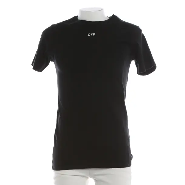 T-Shirt, in Schwarz, Baumwolle, Off-White