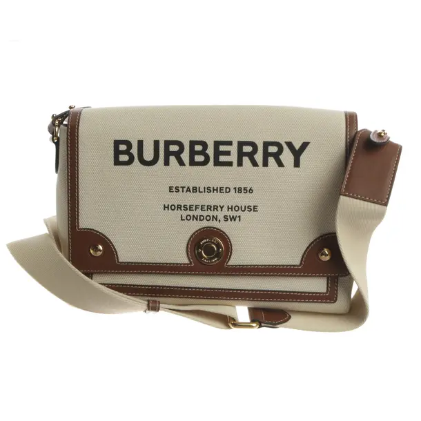 Umhängetasche, in Beige, Baumwolle, Burberry London