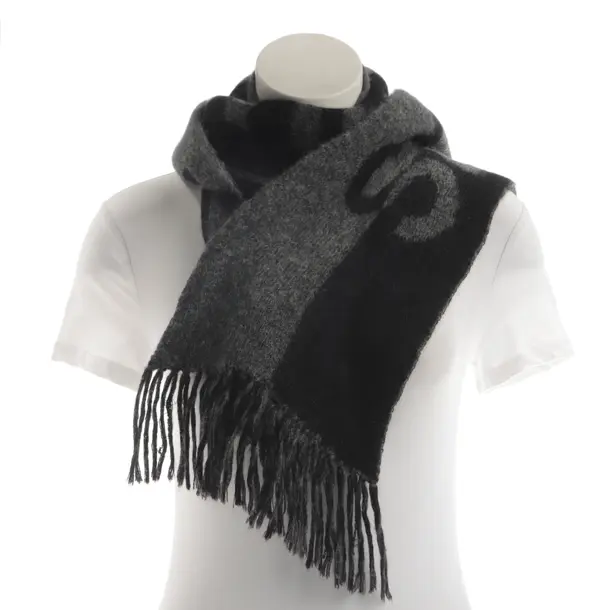 Scarf, in Black, Wool, Saint Laurent