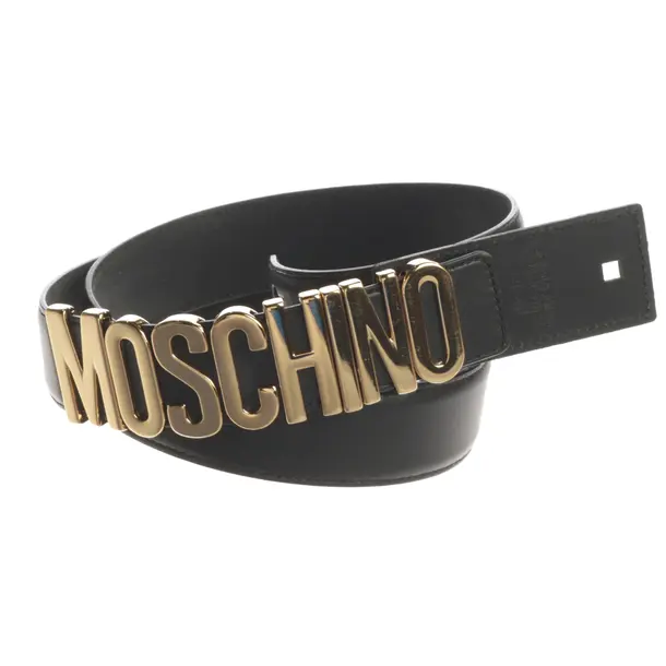 Gürtel, in Schwarz, Leder, Moschino