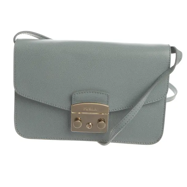 Schultertasche, in Blau, Leder, Furla