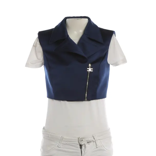 Weste, in Blau, Polyester, Elisabetta Franchi