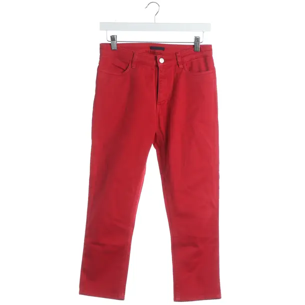 Pants, in Red, Cotton, Prada