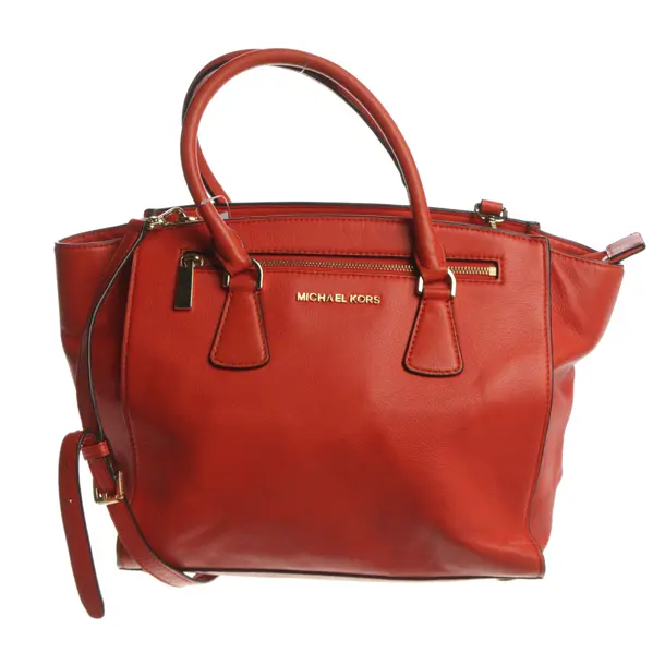 Handtasche, in Dunkelorange, Leder, Michael Kors