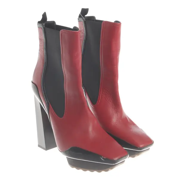 Ankle Boots, in Red, Versace