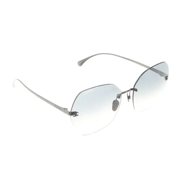 Occhiali da sole, in argento, Plastica / metallo, Chanel