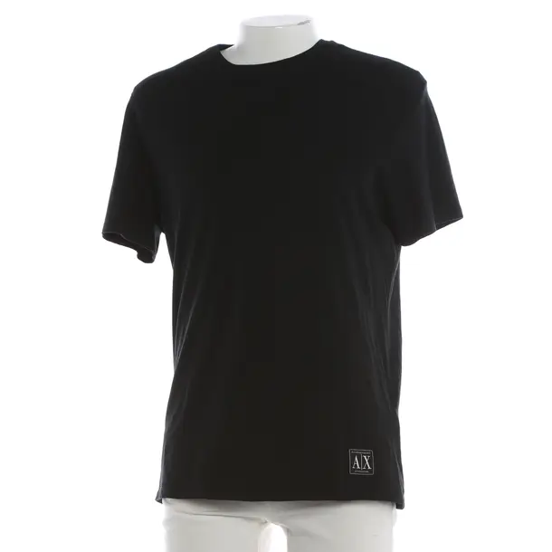 T-Shirt, in Black, Baumwolle, Armani Exchange