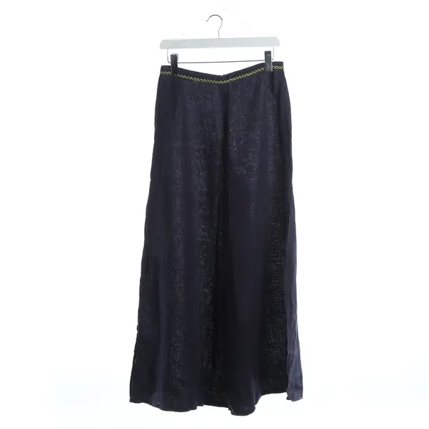 Pants, in Navy, Cotton, Maliparmi