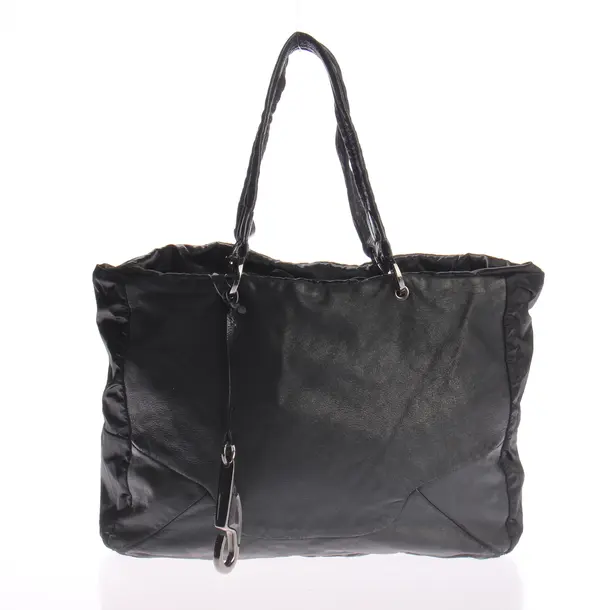 Schultertasche, in Schwarz, Leder, Fay