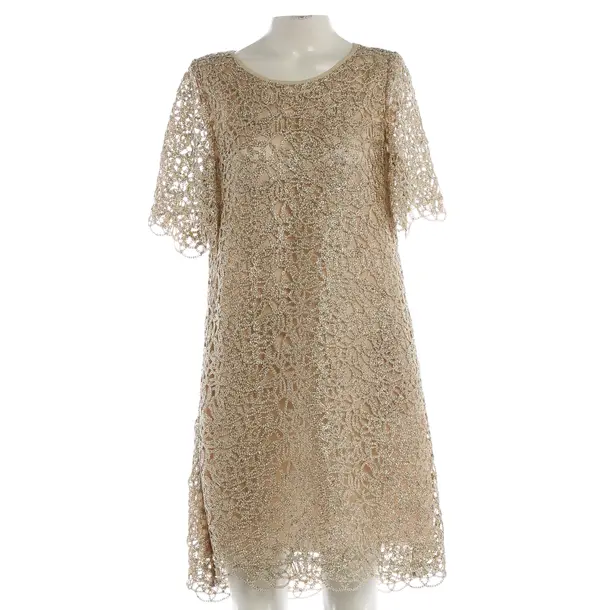 Cocktailkleid, in Gold, Spitze, Boutique Moschino
