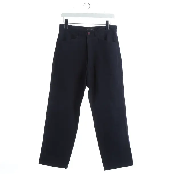 Hose, in Navy, Baumwolle, Versace