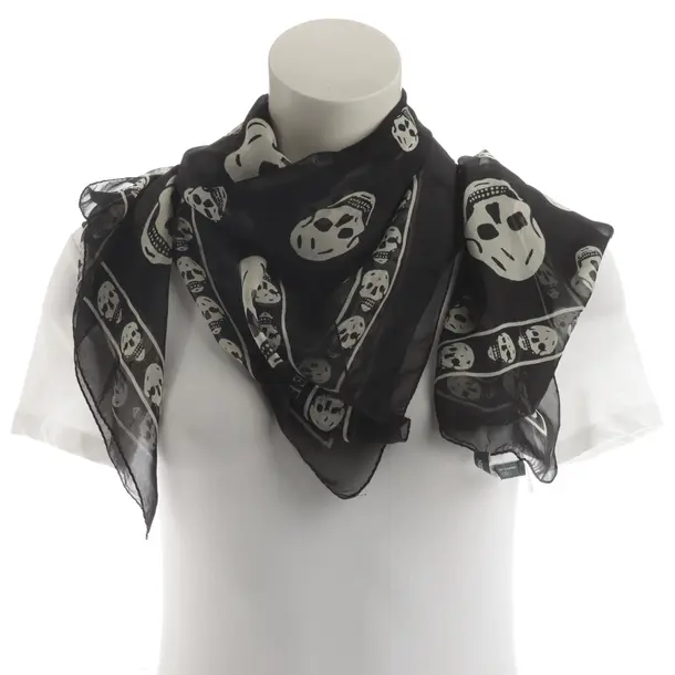 Tuch, in Schwarz, Seide, Alexander McQueen