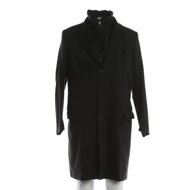 Winter Coat, in Dark Gray, Wolle, Fay