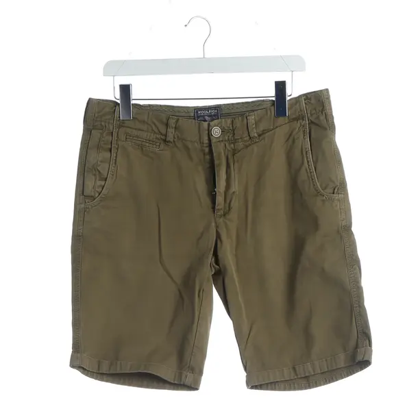 Shorts, in Olive Green, Cotton, Woolrich