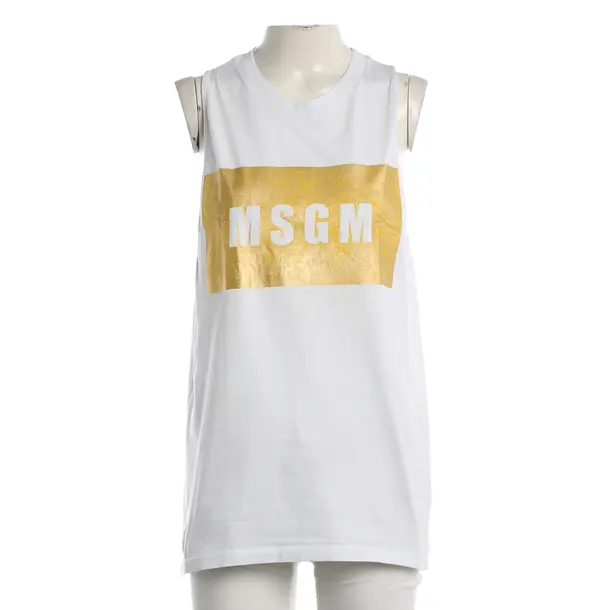 In alto, in Bianco, Cotone, MSGM