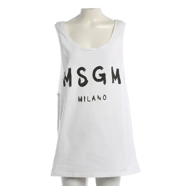 In alto, in Bianco, Cotone, MSGM