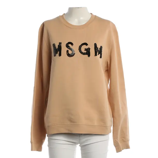 Sweatshirt, in Light Brown, Baumwolle, MSGM