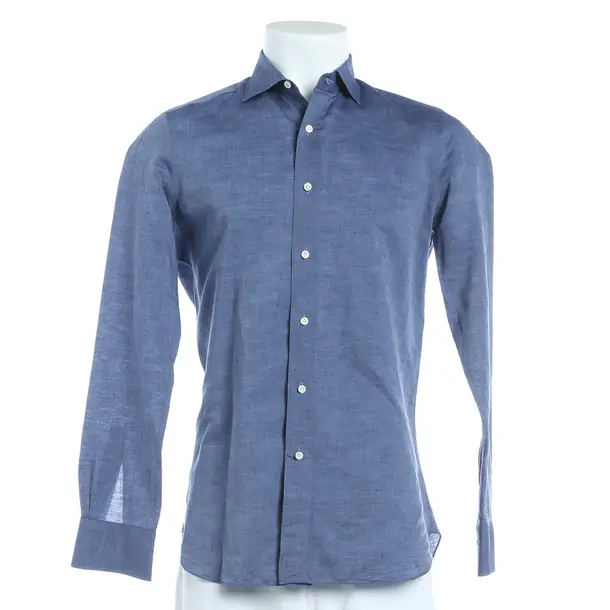 Blouse, in Blue, Cotton, Boglioli