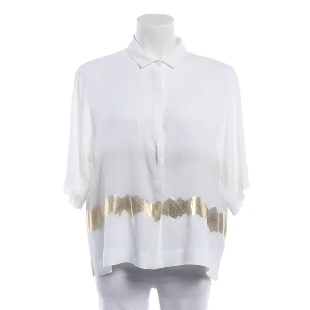Bluse, in Weiß, Acetat, Fabiana Filippi