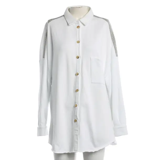 Bluse, in Weiß, Baumwolle, Fabiana Filippi