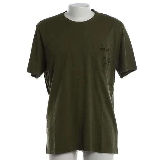 T-Shirt, in Olivgrün, Baumwolle, Dondup