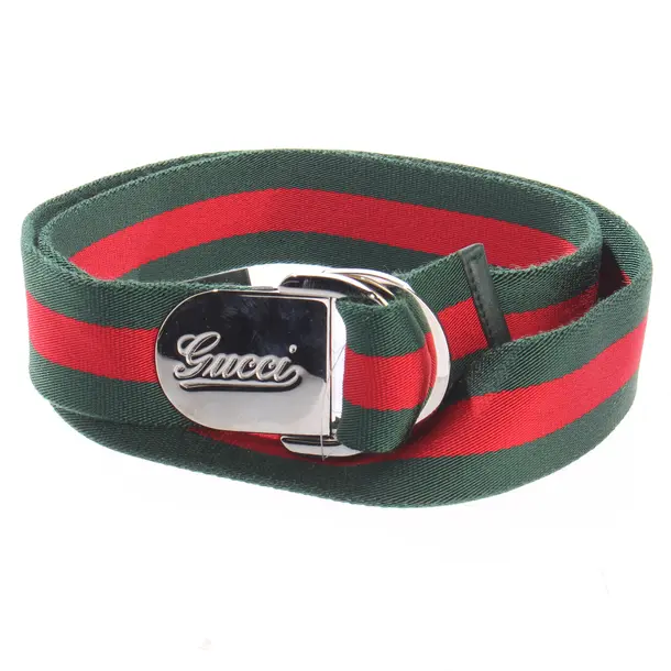 Gürtel, in Grün, Baumwolle, Gucci