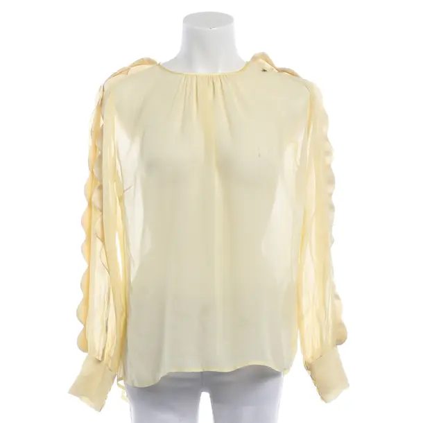 Bluse, in Pastellgelb, Seide, Elisabetta Franchi