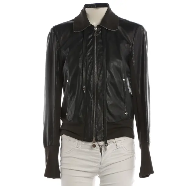 LeatherJacket, in Black, Leather, Patrizia Pepe