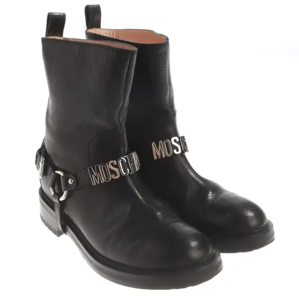 Biker Boots, in Schwarz, Moschino