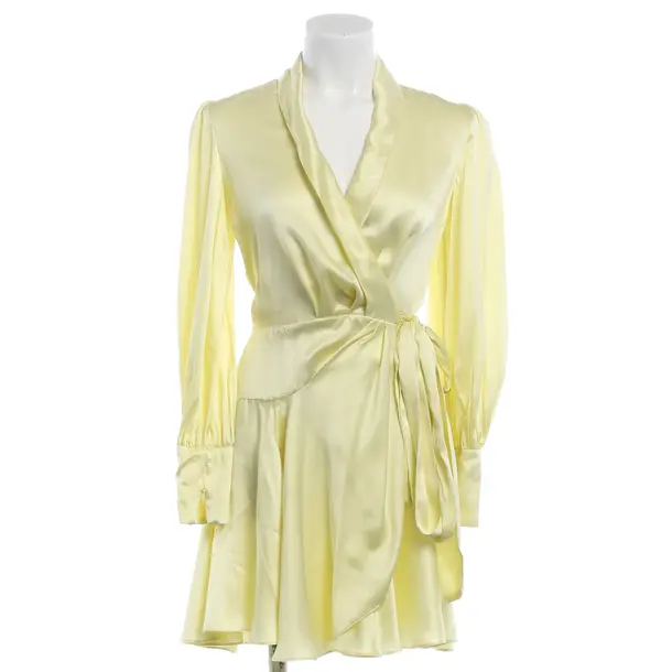 Cocktailkleid, in Pastellgelb, Seide, Zimmermann