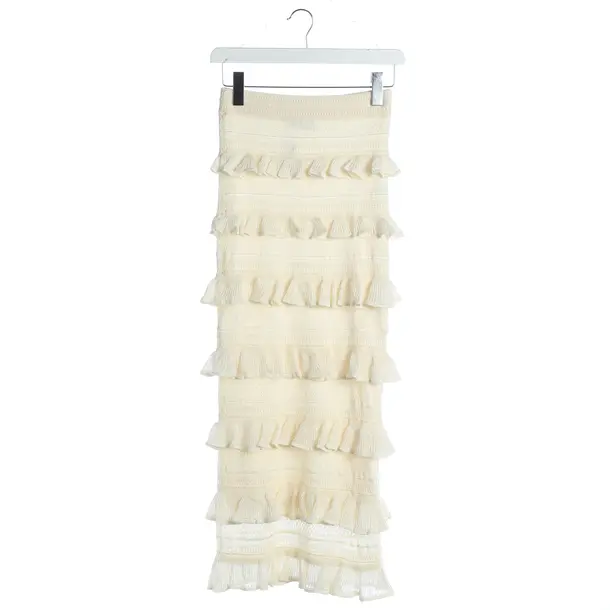 Skirt, in Cream, Viscose, Zimmermann