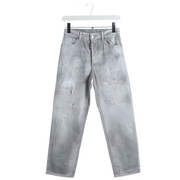 Straight Fit Jeans, in Gray, Cotton, Dsquared