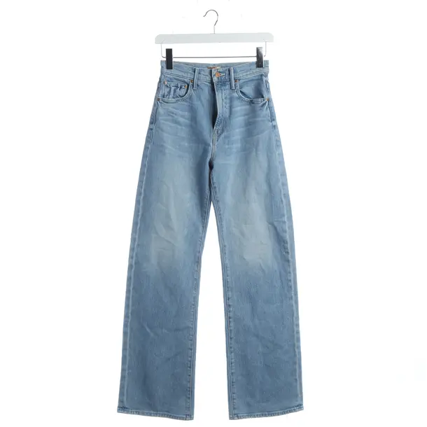 Jeans straight fit, in Blu, Cotone, Madre