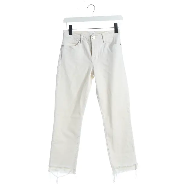 Jeans straight fit, in Beige, Cotone, Telaio