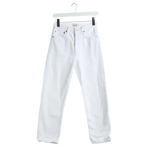 Straight Fit Jeans, in White, Cotton, Agolde